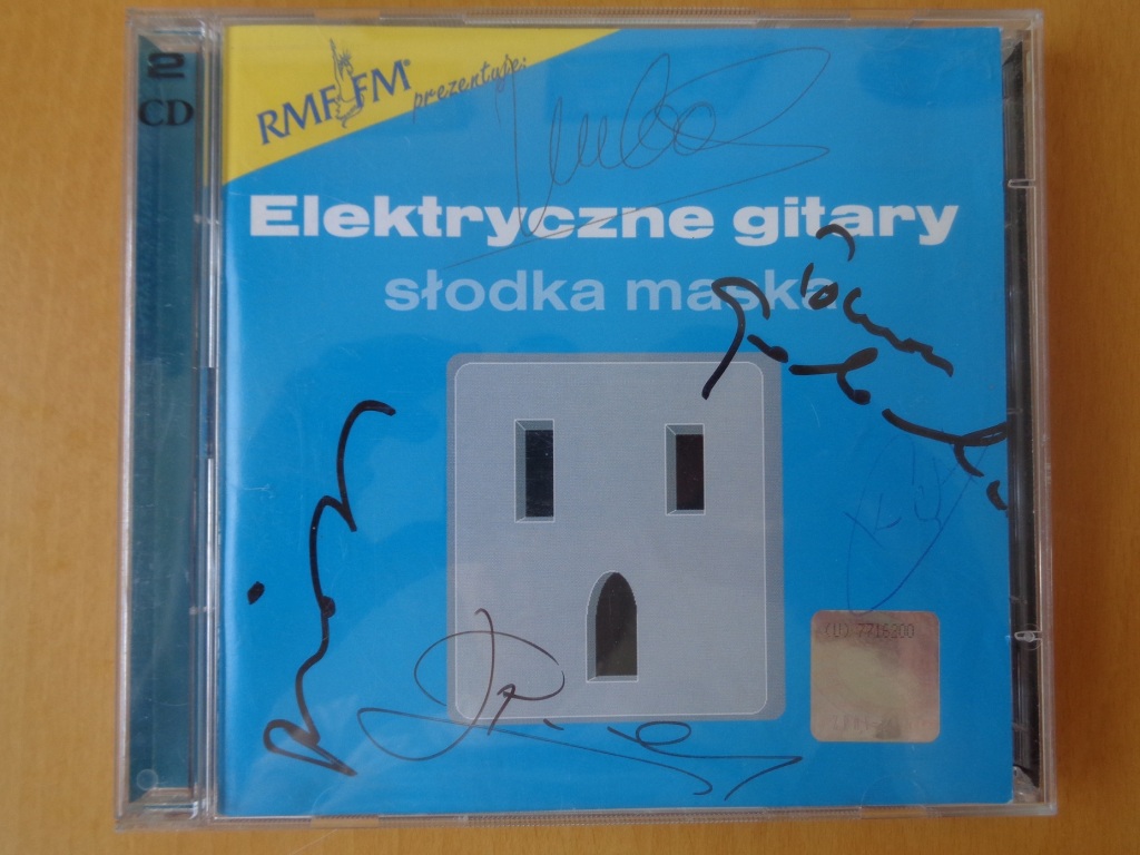 Elektryczne Gitary z autografami 2 płyty