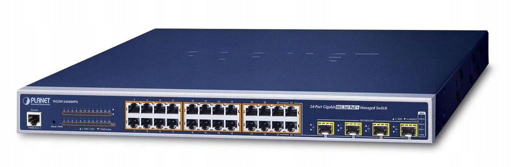 Planet IPv6 L2+/L4 Managed 24-Port, WGSW-24040HP4