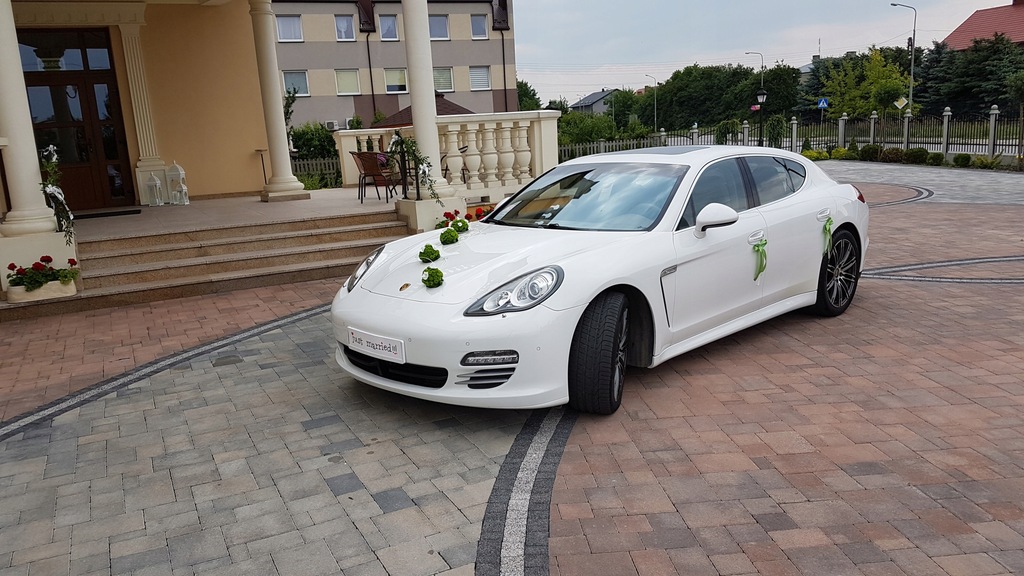 Porsche Panamera 4S Biały do ślubu Kraków