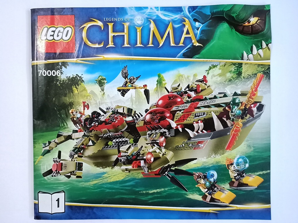 LEGO Chima 70006 Krokodyla łódź Craggera