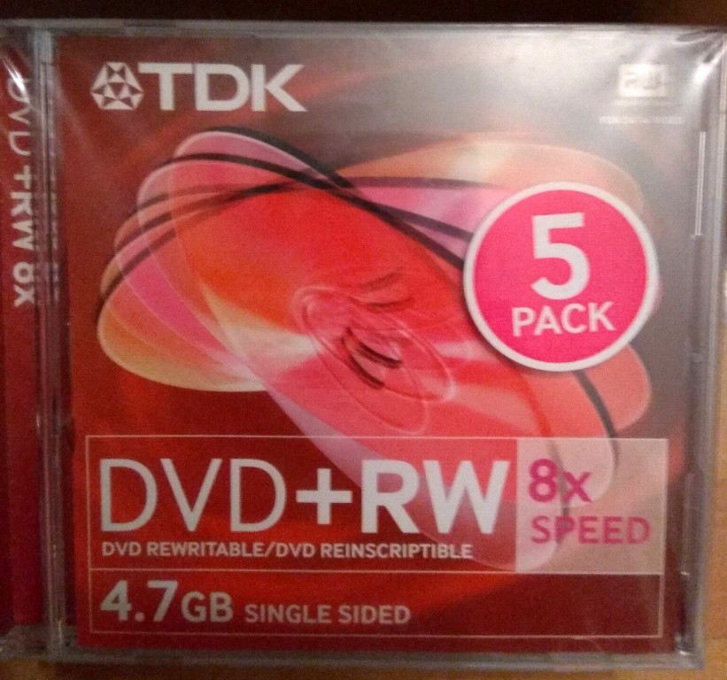 Płyty TDK DVD+RW x8 wielokrotnego zapisu