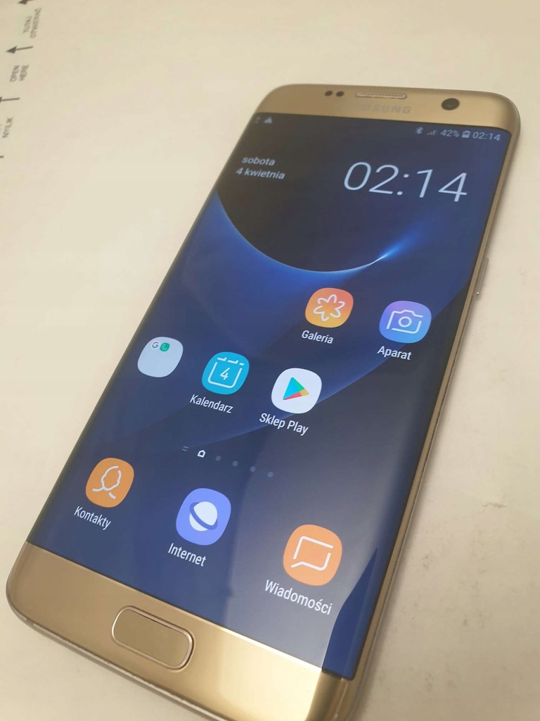 Wyświetlacz oryginalny Samsung Galaxy S7 Edge Gold