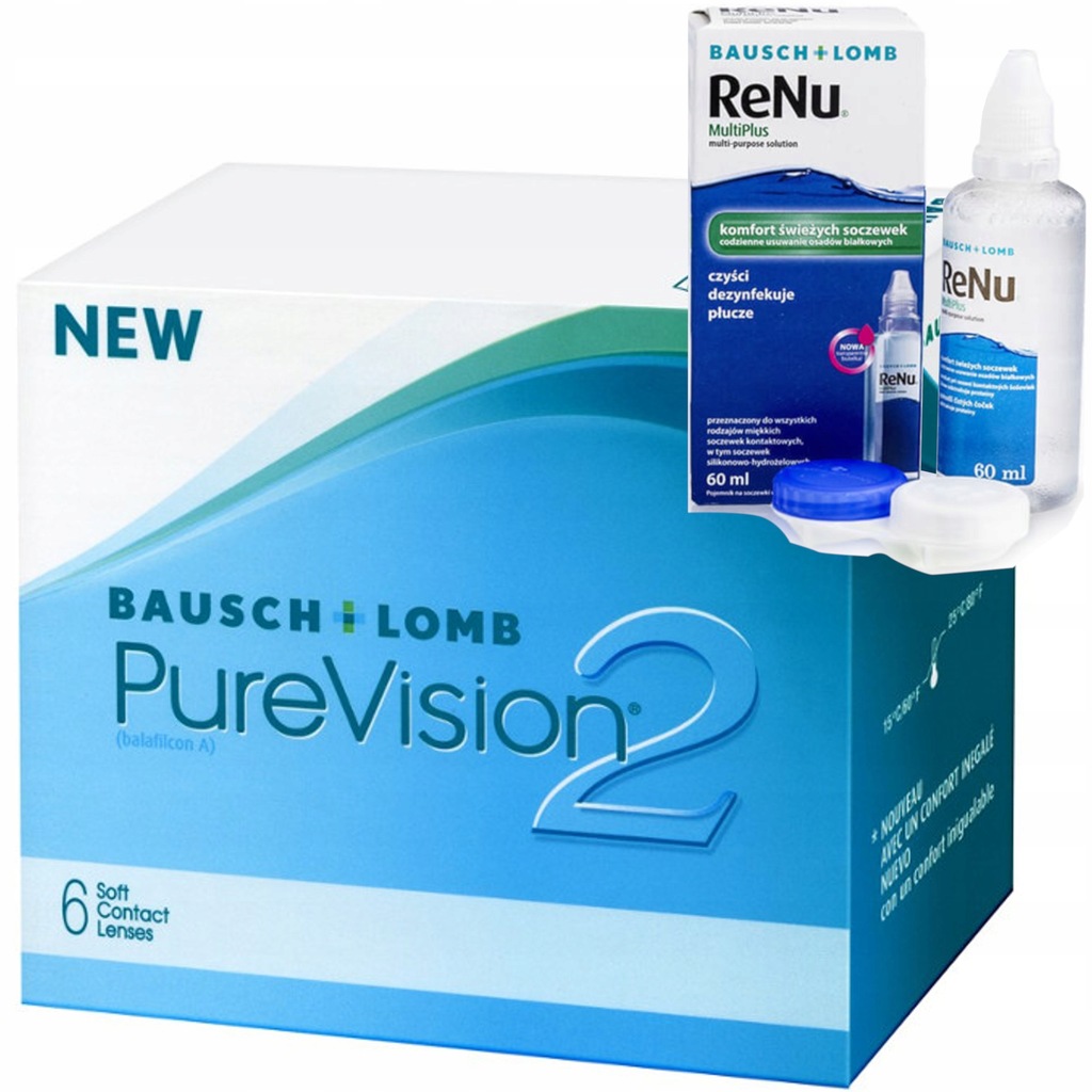 PureVision 2 Pure Vision Bausch Lomb soczewki 6szt