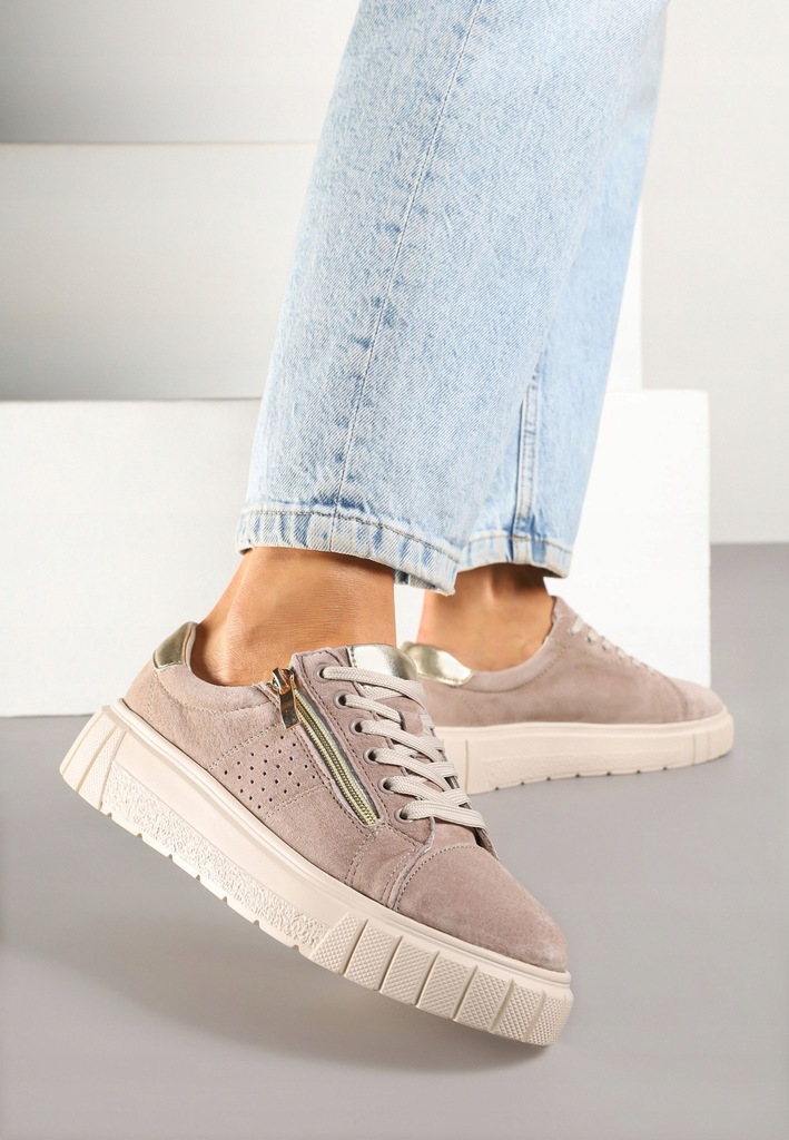 Renee Beżowe Sneakersy damskie 40