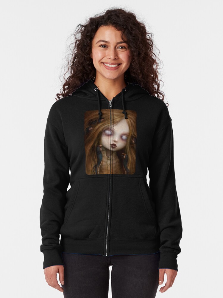 The face of all your fears Zipped Hoodie