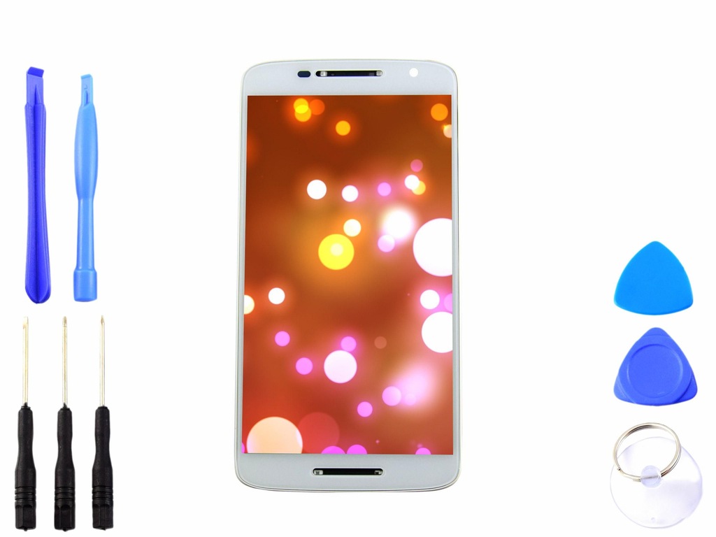 Wyświetlacz LCD RAMKA Motorola MOTO X PLAY biały