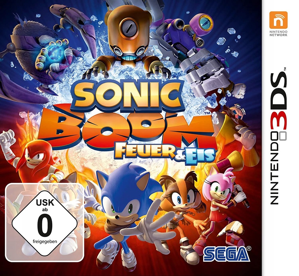 Sonic Boom Fire & Ice nowa folia 3DS w 24h