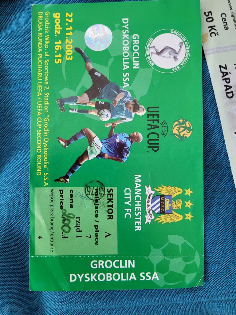 bilet Groclin Dyskobolia- Manchester City
