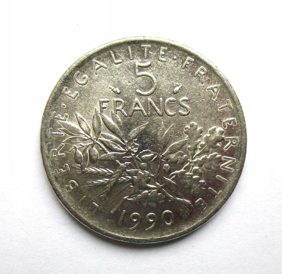 5 Franków 1990 r. Francja