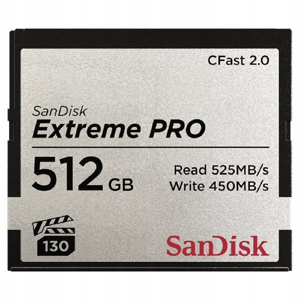 Karta CFast 2.0 SanDisk Extreme Pro 512GB 525Mb/s