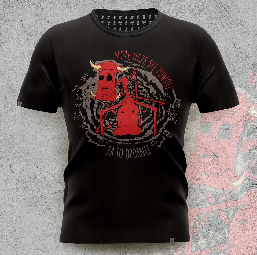 Egzorcysta koszulka, t-shirt Domino – może uczę się powoli, za to opornie S