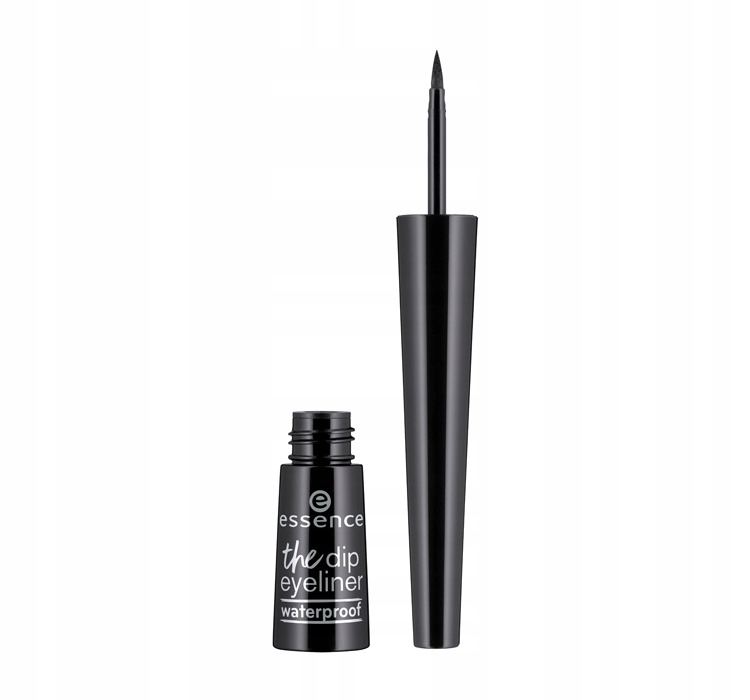 ESSENCE wodoodporny eyeliner z pędzelkiem The Dip Eyeliner - Black