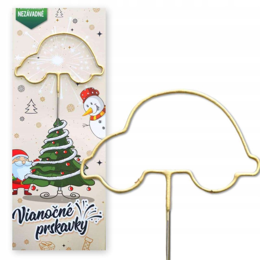 Zimne ognie kształty SAMOCHODZIK 33/13cm 1 sztuka Triplex VPV43