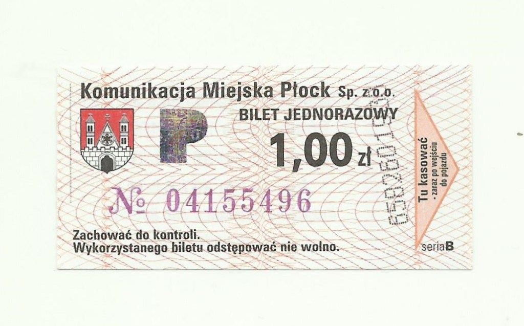 K.M. Płock bilet jednorazowy (2)