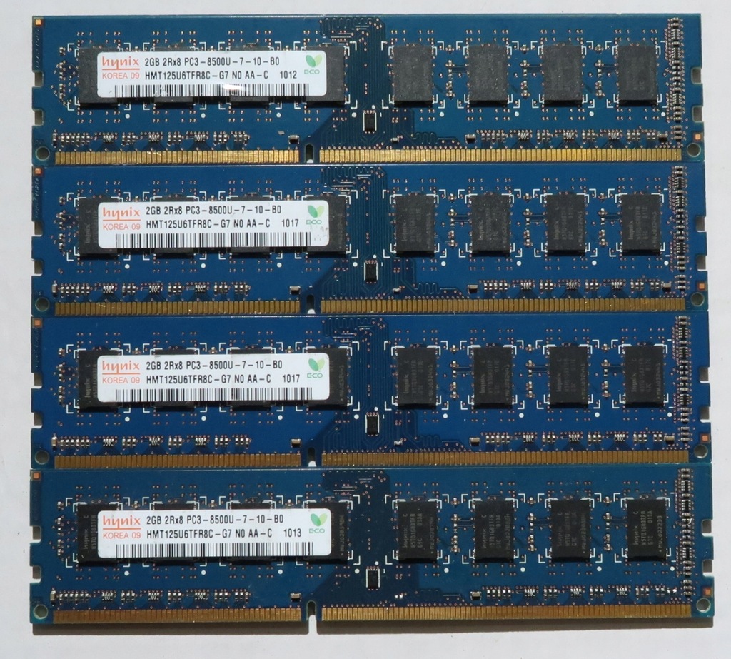 Pamięć 8GB (4x2GB) DDR3 PC3-8500 1066MHz HYNIX