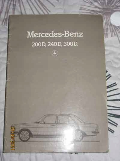Mercedes-Benz 200D, 240D, 300D - prospekt j. niem
