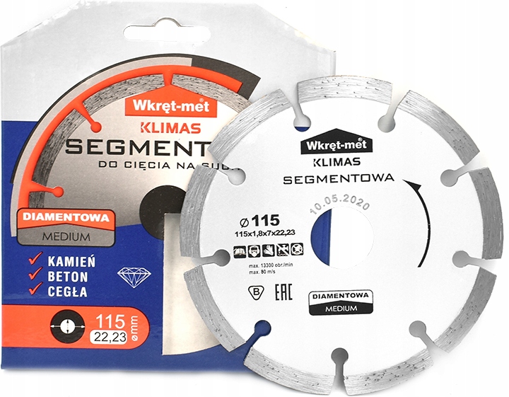 Tarcza segmentowa medium TDS-115M KLIMAS