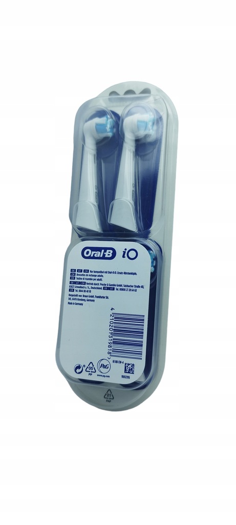 4X KOŃCÓWKA ORAL-B IO ULTIMATE CLEAN WHITE BIAŁA