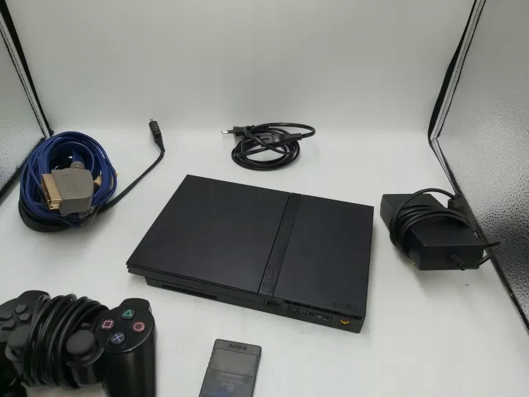 KONSOLA SONY PS2 SLIM SCPH-77004 + PAD, KARTA 8MB, OKABLOWANIE, STAN BDB!