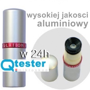 Mikroskop owulacyjny Q ALUMINIOWY tester +Baterie