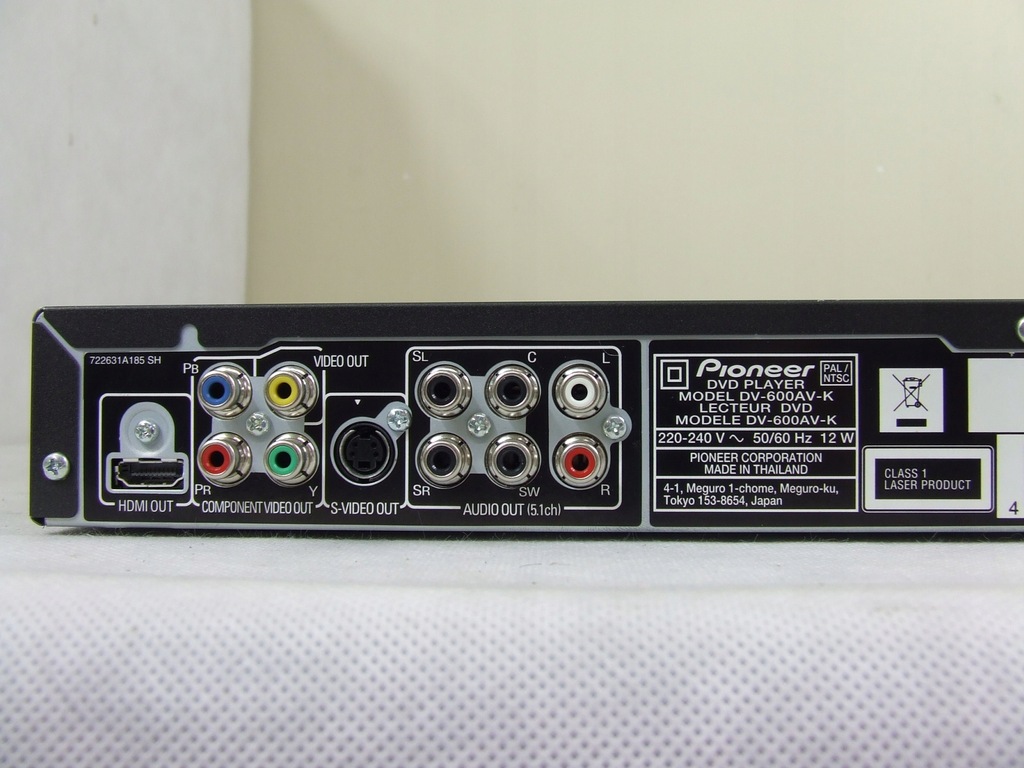 【再生OK】Pioneer SACD対応 DVDプレーヤー DV-600AV 楽天市場】Pioneer パイオニア/DVDプレーヤー/DV-600AV