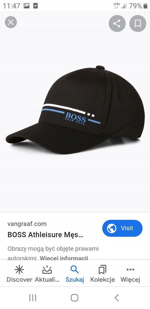Hugo Boss cap-stripe nowa czapka z daszkiem r. OS
