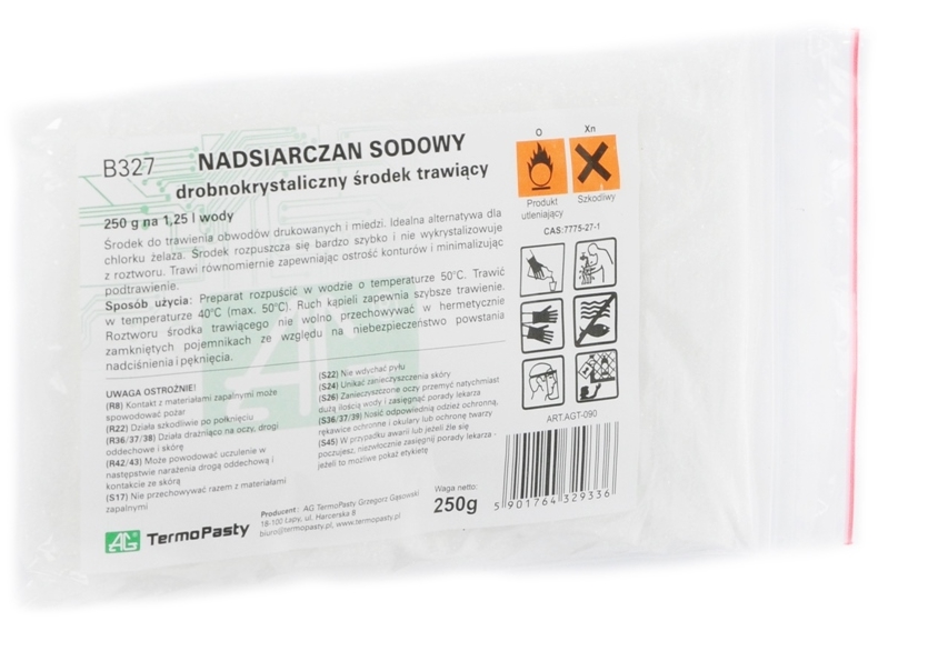 NADSIARCZAN SODOWY B327 250G AG WYTRAWIACZ DO PCB