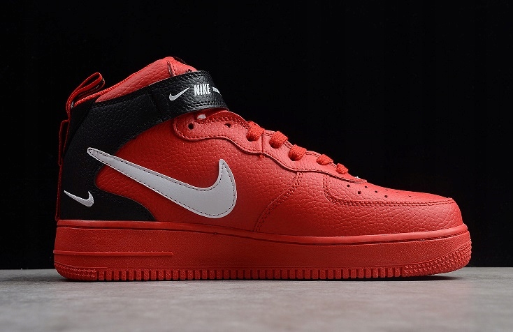 Air Force 1 Mid '07 LV8 'Overbranding' - Nike - 804609 605 - university  red/white-black