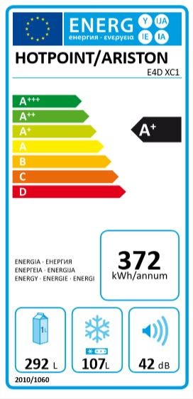 Chłodziarko-zamrażarka HOTPOINT-ARISTON E4D XC1