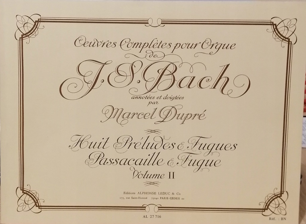 J. S. Bach - 8 dużych preludiów i fug