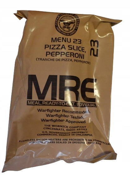 Wojskowa racja żywnościowa USA Army MRE 23 - pizza pepperoni