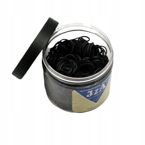 GUMKI RECEPTURKI SILIKONOWE DO WŁOSÓW WARKOCZYKI CZARNE 500SZT