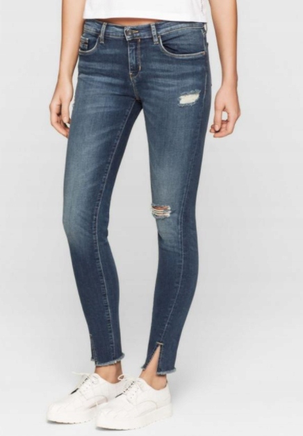 CALVIN KLEIN granatowe SPODNIE jeansowe W30 L32