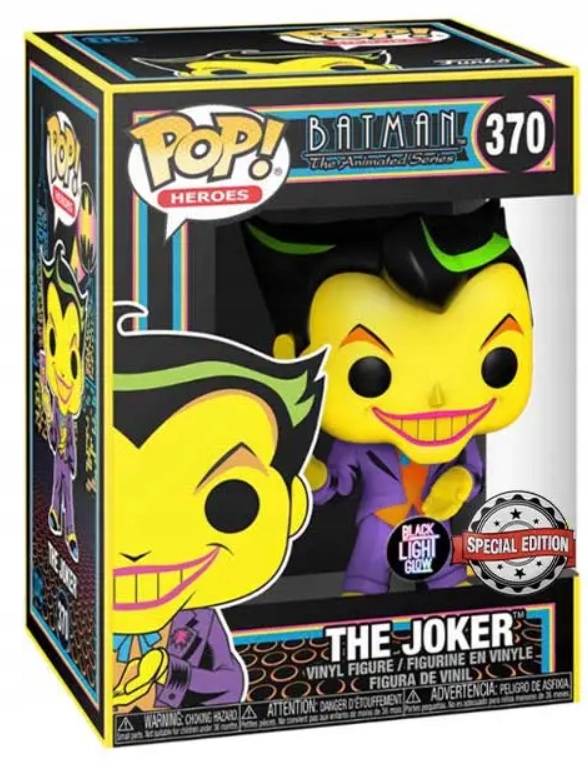 FIGURKA FUNKO POP JOKER BLACK LIGHT EXCLUSIVE 370 11495533404