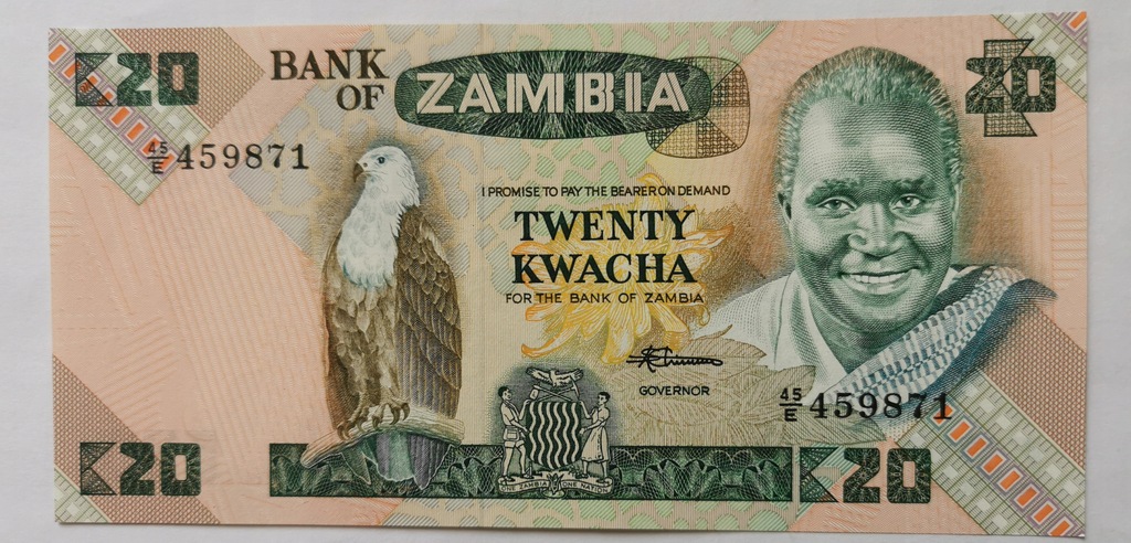 Zambia 20 kwacha 1988 UNC