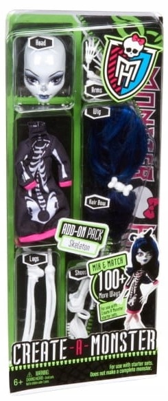 8439 MONSTER HIGH STWÓRZ SWOJEGO POTWORA SZKIELET