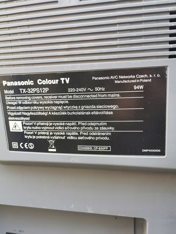 Купить 32-дюймовый ЭЛТ-телевизор PANASONIC TX-3LPS12P: отзывы, фото, характеристики в интерне-магазине Aredi.ru