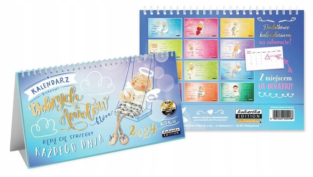 KALENDARZ 2024 BIURKOWY DOBRYCH ANIOŁÓW