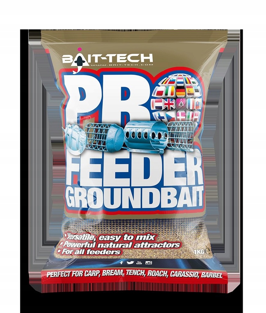 PRO FEEDER NATURAL GROUNDBAIT Zanęta Bait-Tech 1kg