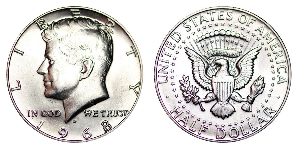 Moneta Liberty 1968 Półdolarówka