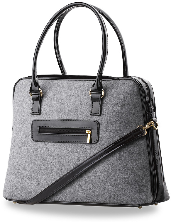 ELEGANCKA FILCOWA TORBA NA LAPTOPA - TORBA DAMSKA - 6754715913
