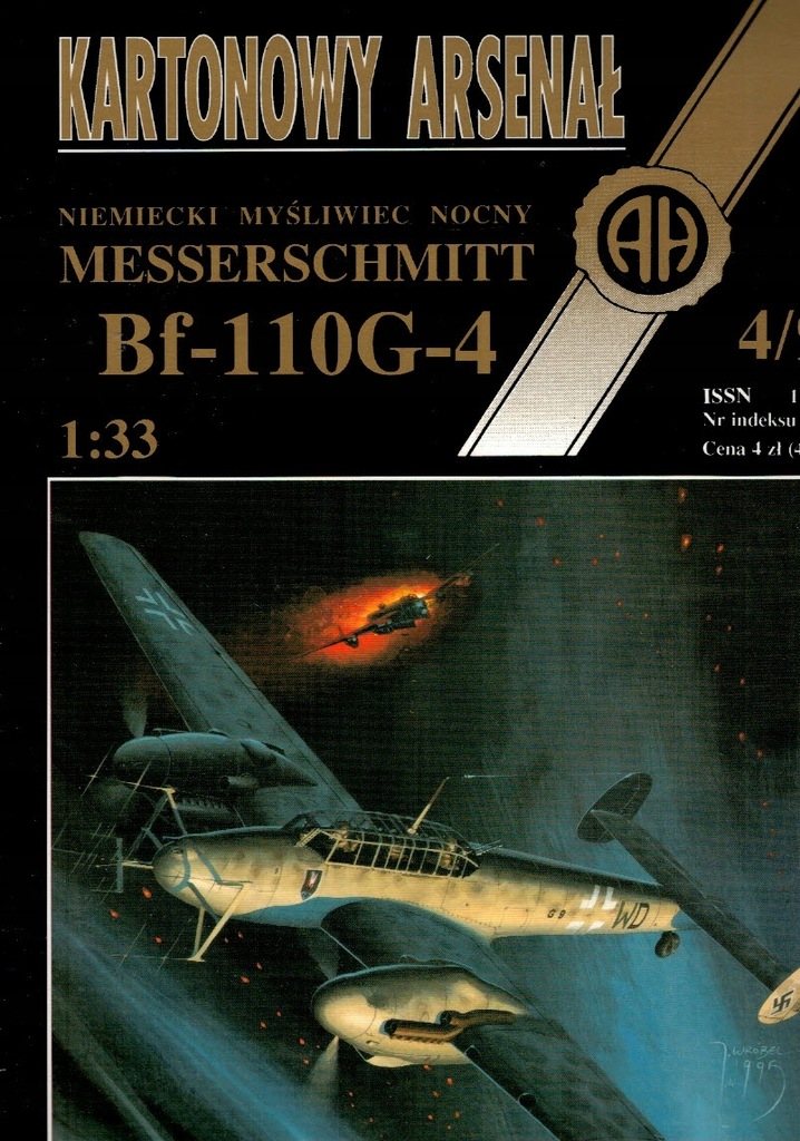 Kartonowy arsenał Messerschmitt Bf-110G-4 4/95