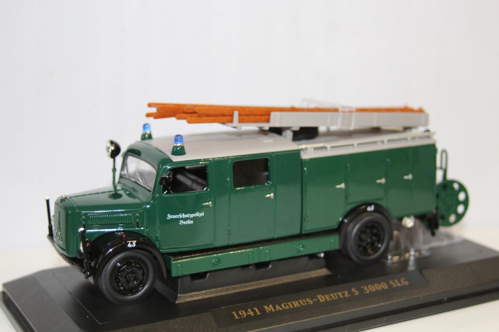 MAGIRUS DEUTZ S 3000 SLG 1941r STRAŻ POŻARNA 1/43