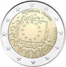 2 Euro 2015 Włochy 30 lat flagi UE.