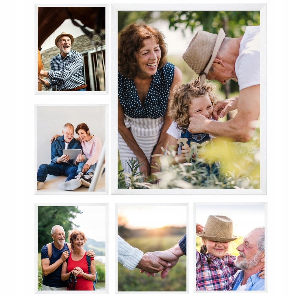 Zestaw ramek Multirama MP-RAMA-WZÓR4-BIAŁY 6szt