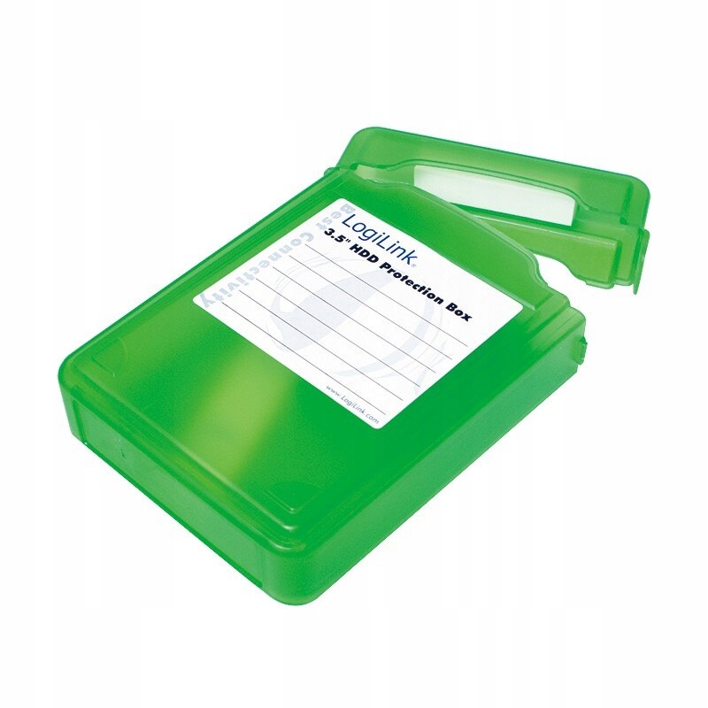 LogiLink Pudełko ochronne do HDD 3.5' zielone