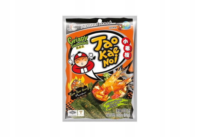 Chipsy TAOKAENOI z wodorostów Tom Yum Goong