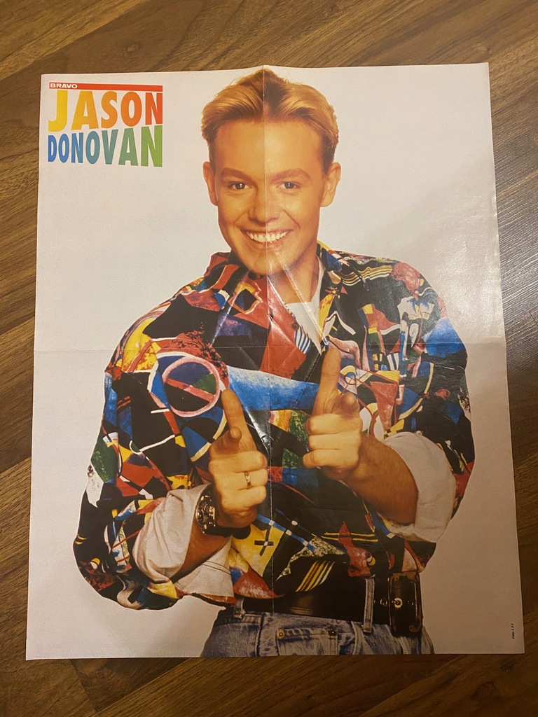 Bravo Plakat A2 JASON DONOVAN + David Hasselhoff