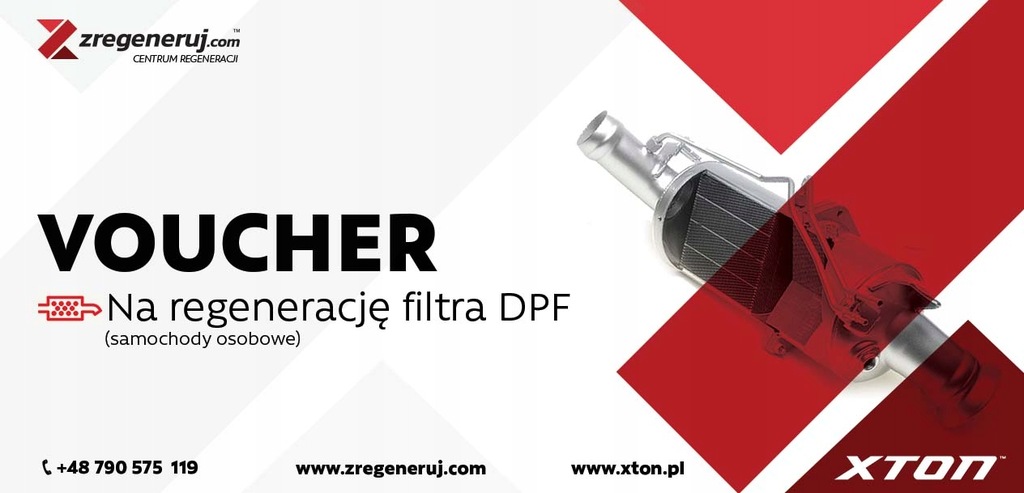 Voucher na usługę regeneracji filtra DPF