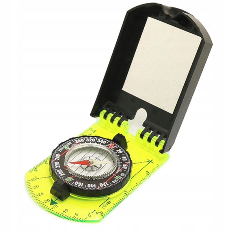 Compass Outdoor Guiding Tool Scale Map Ruler Mirro